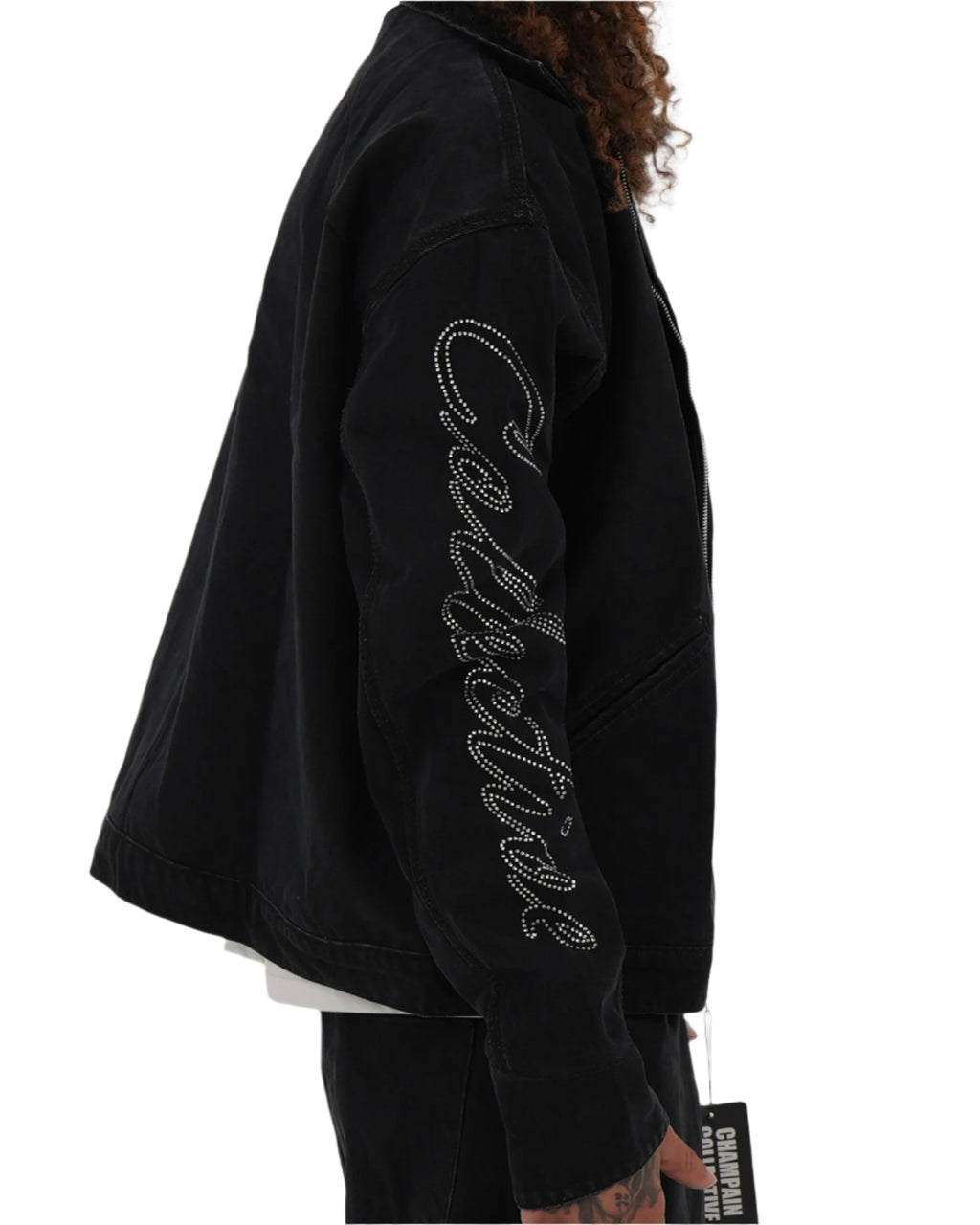 Star Studded Denim Jacket (BLACK)