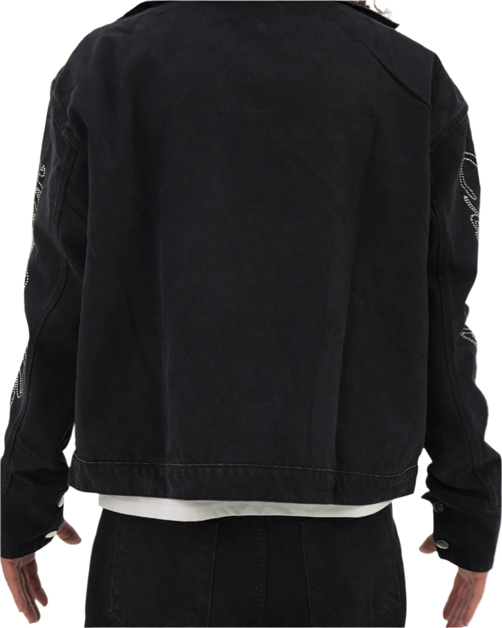 Star Studded Denim Jacket (BLACK)