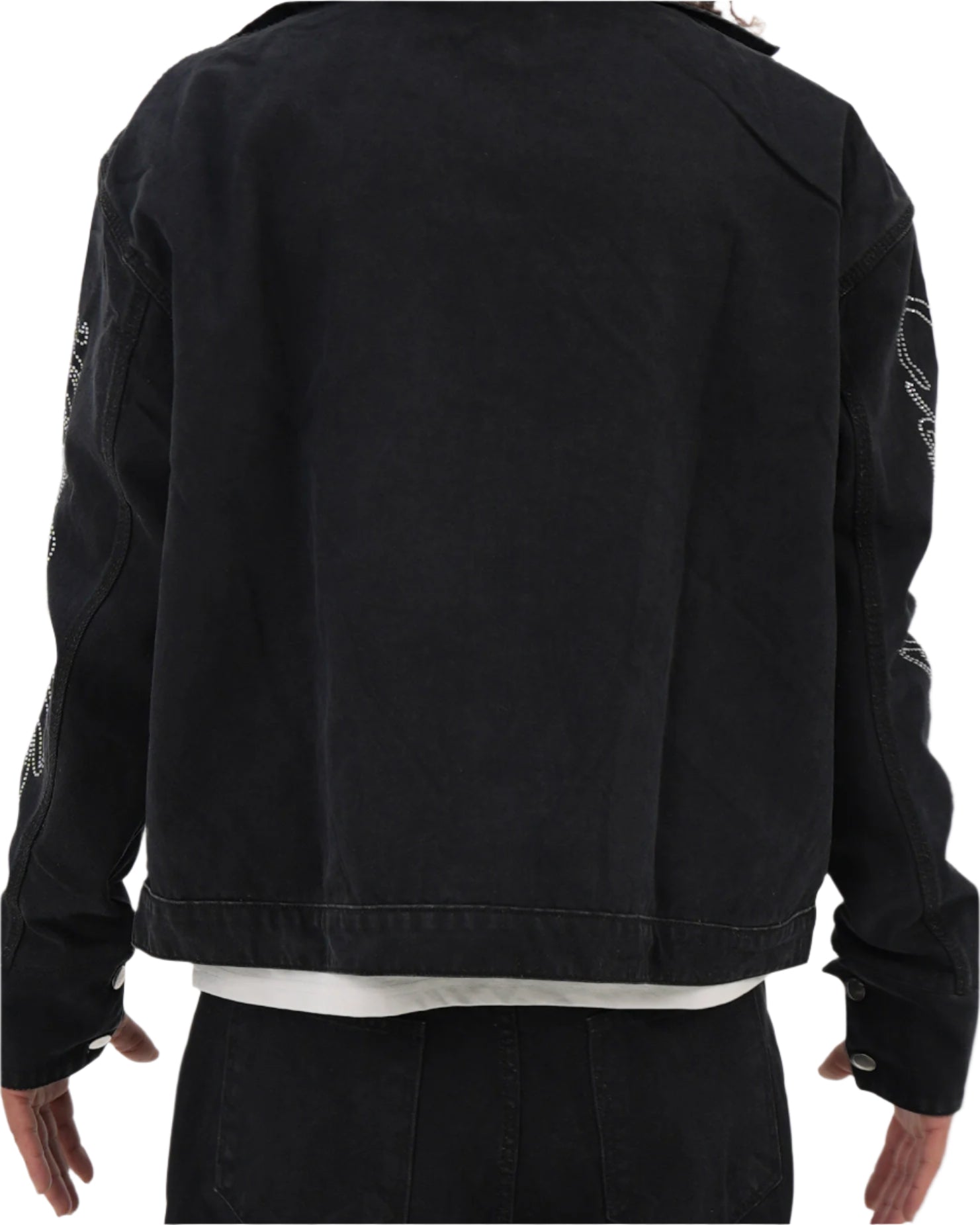 Star Studded Denim Jacket (BLACK)
