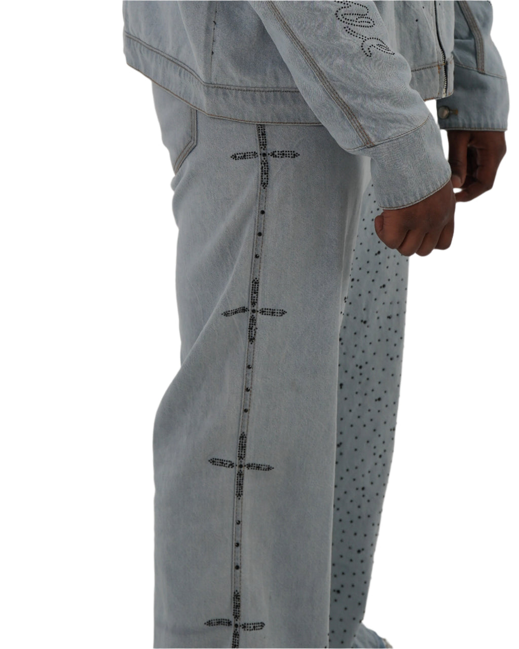 Star Studded Denim Jeans (BLUE)