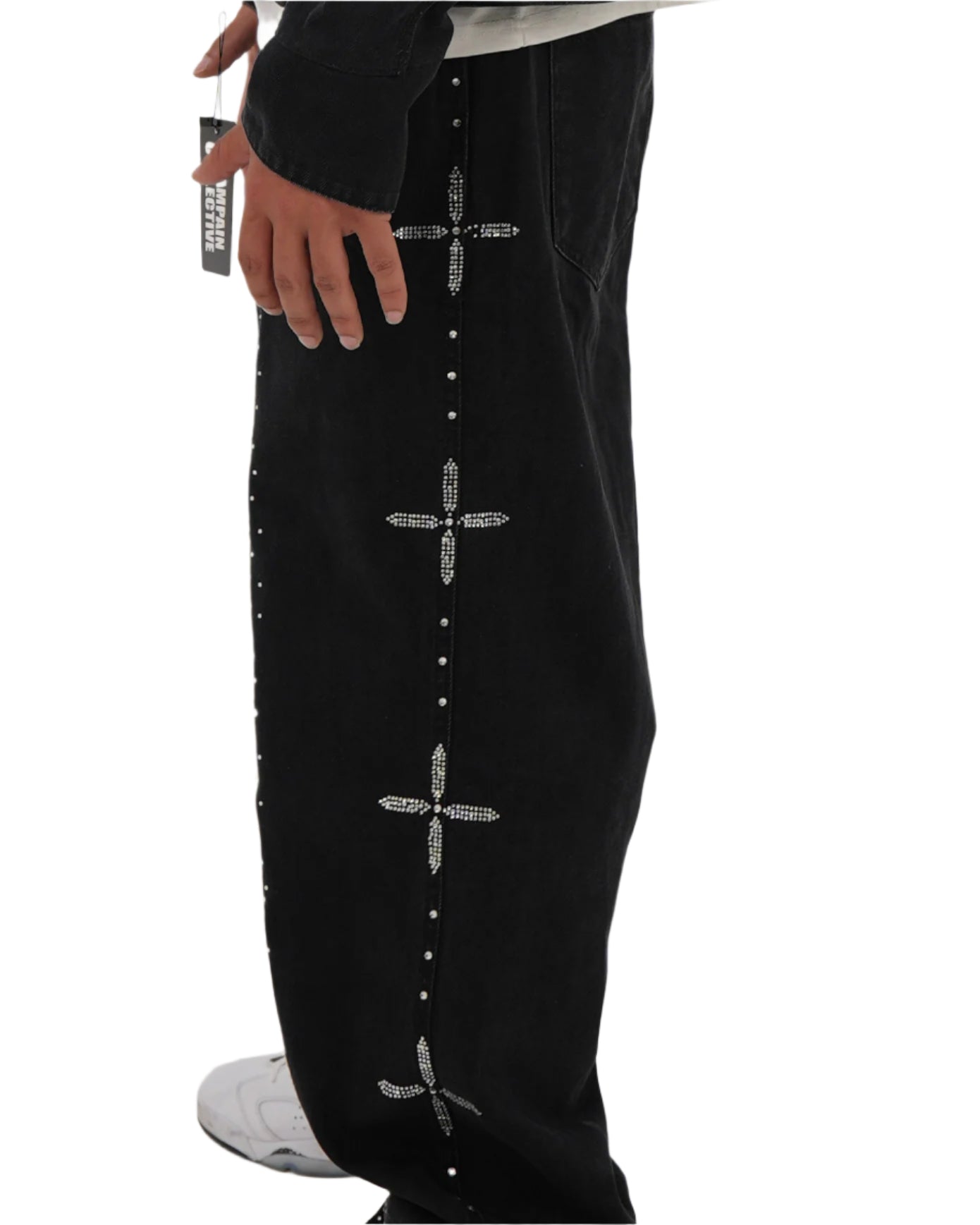 Star Studded Denim Jeans (BLACK)