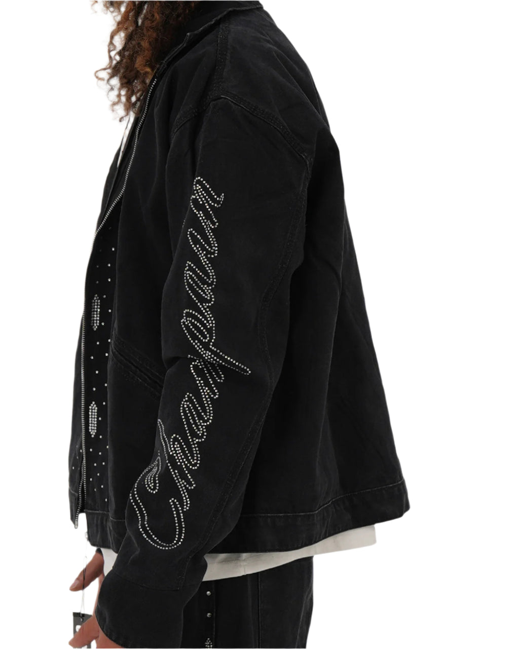 Star Studded Denim Jacket (BLACK)