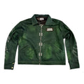 Star Studded Denim Jacket (GREEN)