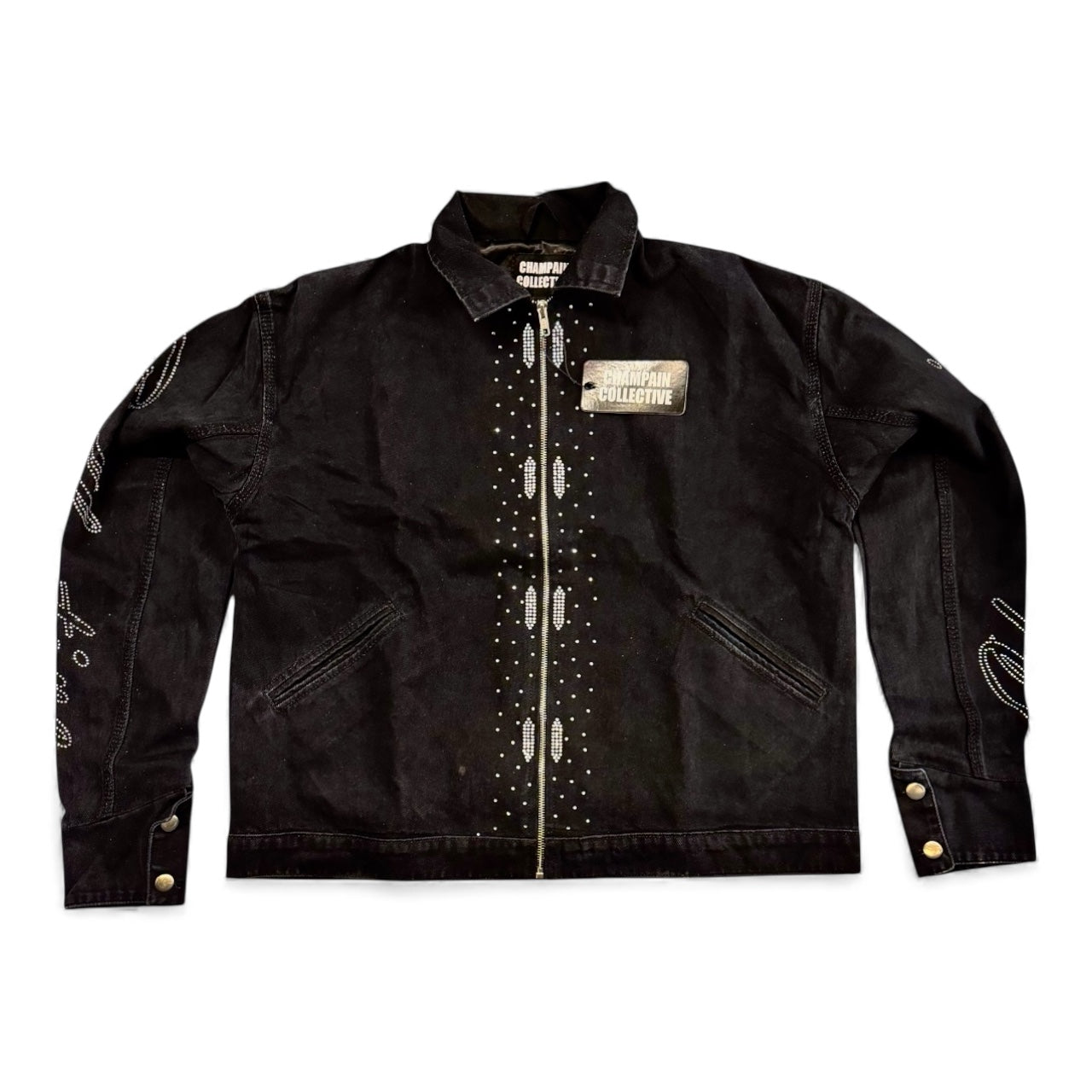 Star Studded Denim Jacket (BLACK)