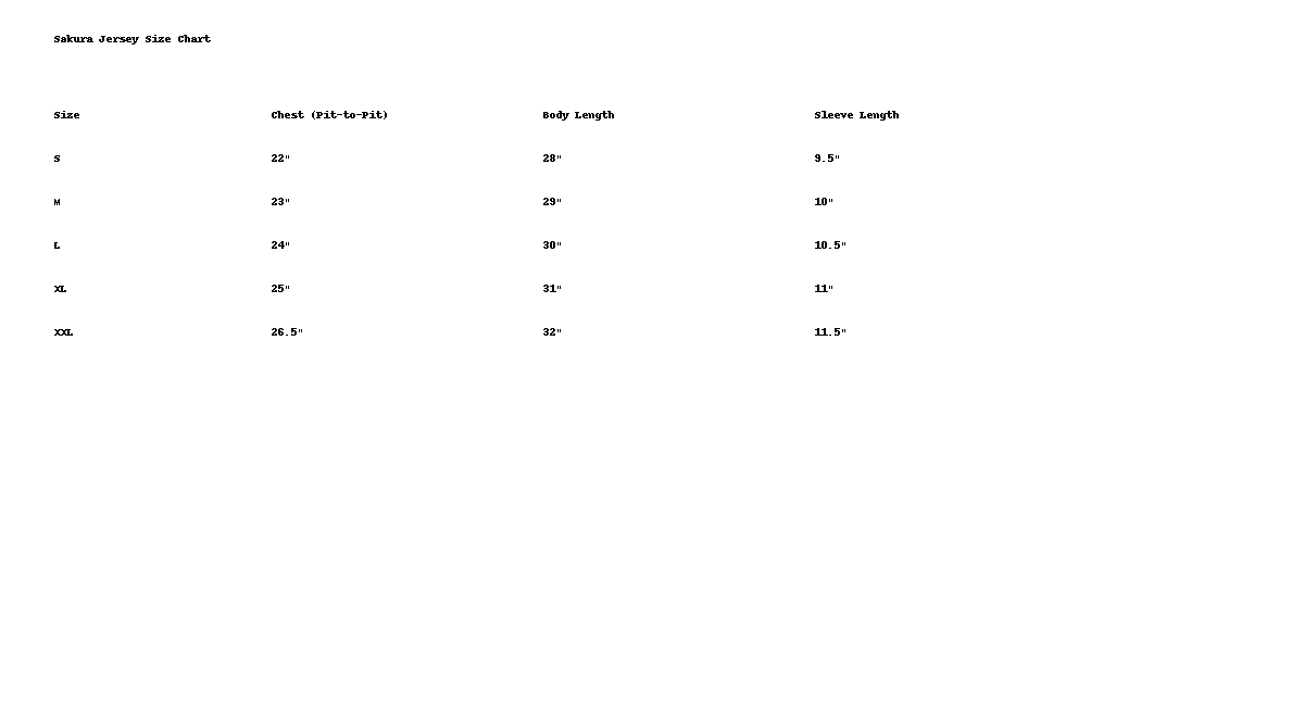 Sakura Jersey